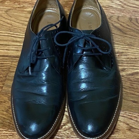 Johnston & Murphy Black Leather shoes, 9.5M, leather soles main image 6